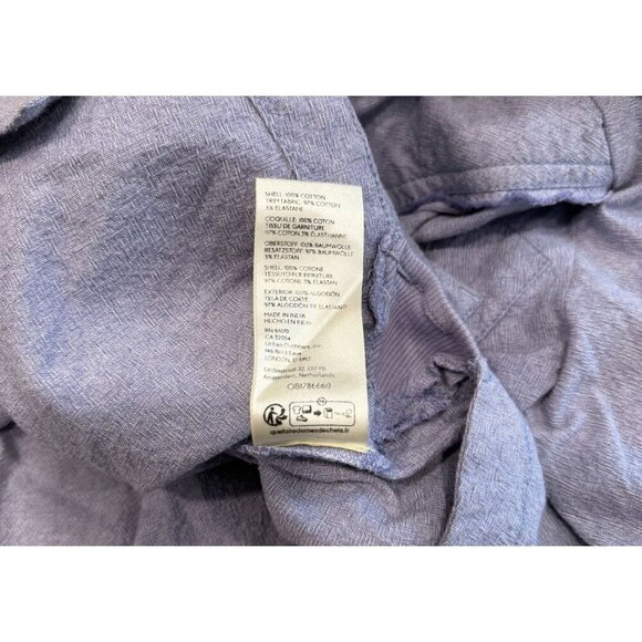 We The Free Women's Relaxed Button Up Collared Shirt Small Periwinkle Boho - Picture 5 of 9